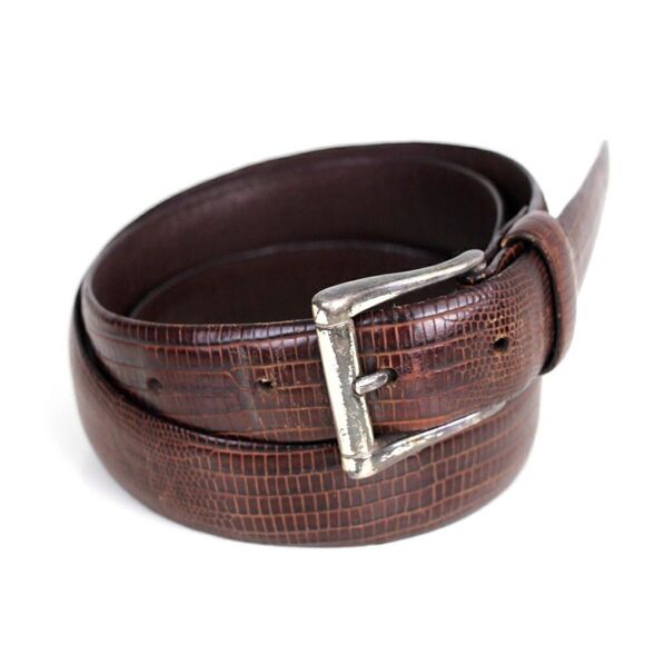 Bill Adler BROWN GENUINE LEATHER 1 1/8"Wd CASUAL DRESS MEN'S BELT Sz 36 (X82 - Picture 6 of 14